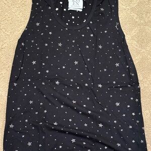 Zoe Karssen Black Star Tank Top